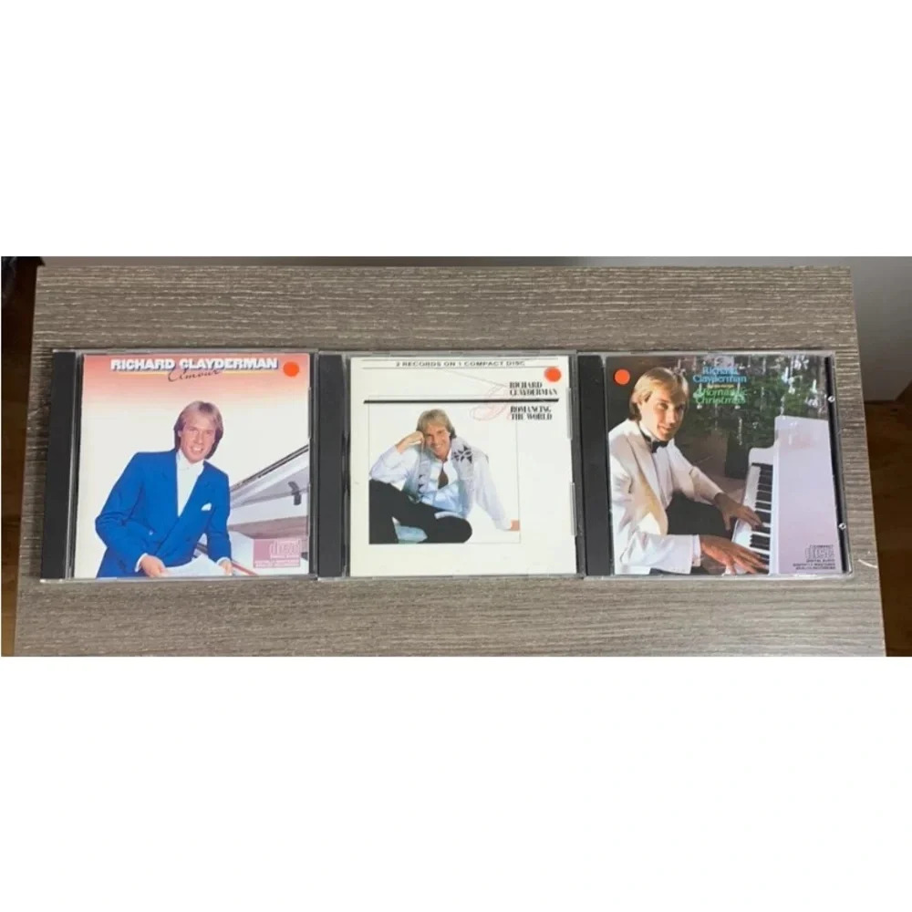 Richard clayderman CD LOT (3) Amour, Romancing The World, A Romantic Christmas
